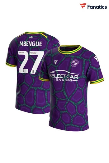 Fanatics Reading Third Purple Shirt 2023-24 - Mbengue 27 (141200) | £55