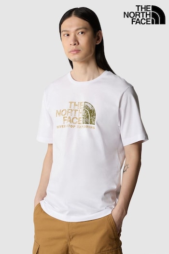 black collar sweatshirt White Mens Rust 2 Short Sleeve T-Shirt (141280) | £30