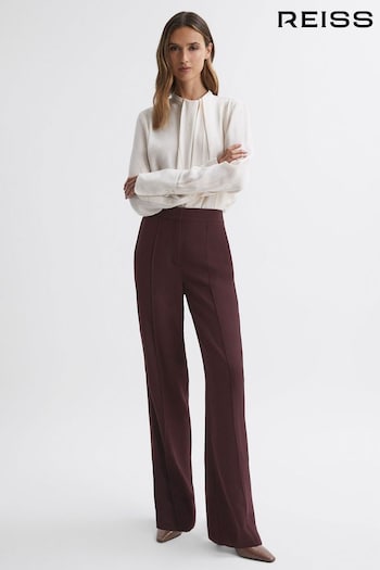 Reiss Burgundy Aleah Pull On Trousers (142519) | £128