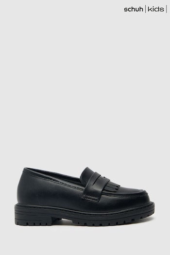 Schuh Laila Chunky Black Loafers (142957) | £30