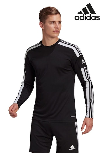 adidas Black Football Squadra Long Sleeve T-Shirt (143353) | £23