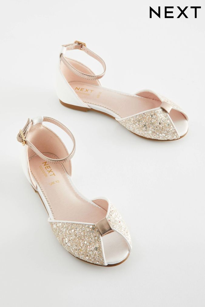 Girls ivory sandals cheap
