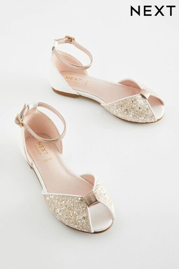 Gold Glitter Bridesmaid Occasion Mid Shoes (143355) | £22 - £29