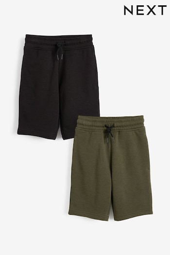 Black/Green 2 Pack Shorts Black (3-16yrs) (143695) | £12 - £22