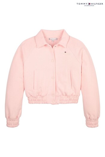 Tommy Hilfiger Girls Pink Button Through Jacket (143852) | £90