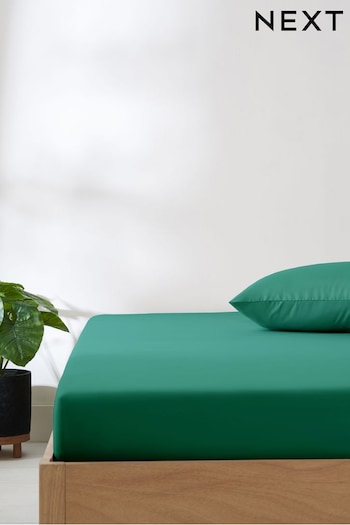 Green Fitted Simply Soft Microfibre Sheet (143966) | £6 - £14