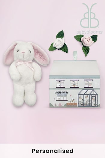 Babyblooms Baby Pink Personalised Bunny and Buds Gift Set (144023) | £32