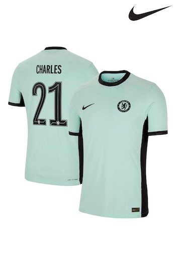 Nike Green Chelsea Third Vapor Match Shirt 2023-24 - Charles 21 (144391) | £143