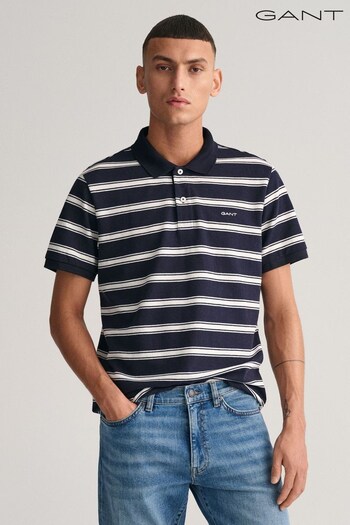 GANT Stripe Short Sleeve Polo Shirt (144396) | £90