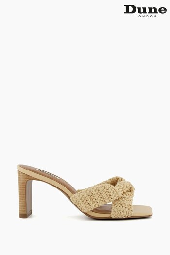 Dune London Maize Soft Knot Stacked Mules (144603) | £95
