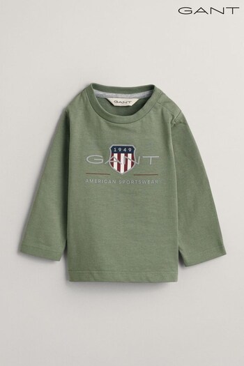 GANT Baby Shield Logo Long Sleeve T-Shirt (144604) | £25