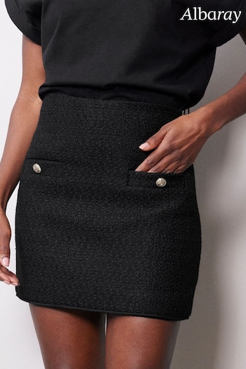 Albaray Tweed Black Skirt (144641) | £75