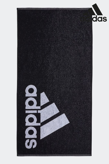 adidas Black Adult Towel Small (145235) | £17
