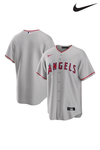 Nike Grey Los Angeles Angels of Anaheim Official Replica Road Jersey (145332) | £95