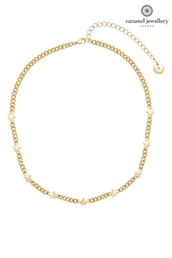 Caramel Jewellery London Gold Tone 'Starburst' Chunky Chain Necklace (145347) | £18