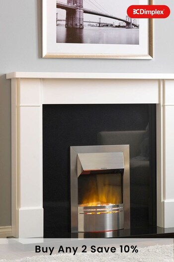 Dimplex Silver Dakota Electric Optiflame insert Fireplace fire (145522) | £165