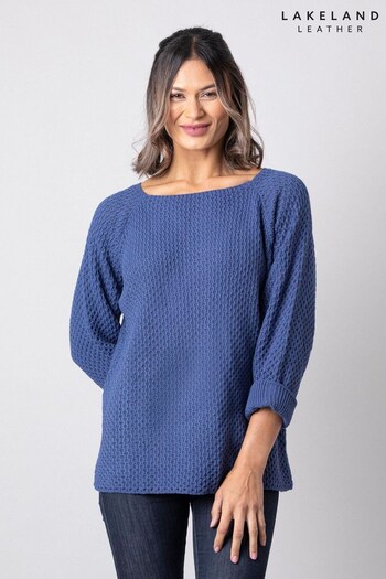 Lakeland Leather Blue Maisie Relaxed Jumper (146318) | £30
