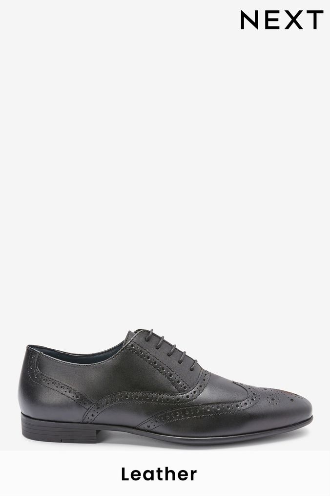 Mens black brogues sale uk sales