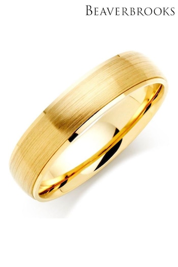 Beaverbrooks Mens Gold Tone 9ct Wedding Ring (146821) | £850
