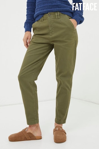 FatFace Green Aspen Chino Trousers Womans (146898) | £49.50