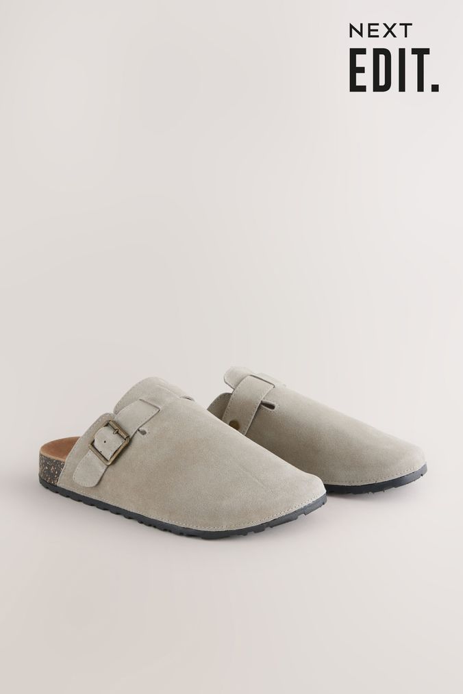 Stone EDIT Suede Mules (147371) | £38