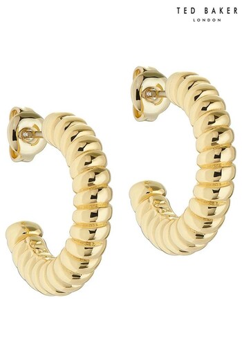 Ted Baker Small Gold Tone Tottie Hoop Earrings For Women (147977) | £35