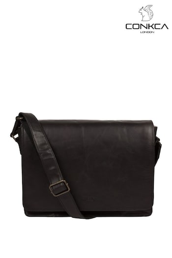 Conkca Zagallo Leather Messenger Bag (148158) | £99