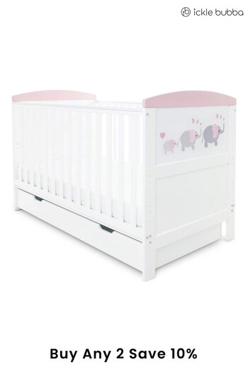 Ickle Bubba Pink Coleby Style Cot Bed (148408) | £260