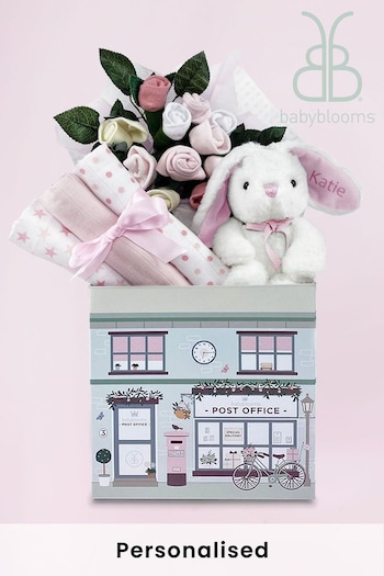 Babyblooms New Craghoppers Pink Gift Hamper with Personalised Bunny Soft Toy (148464) | £68