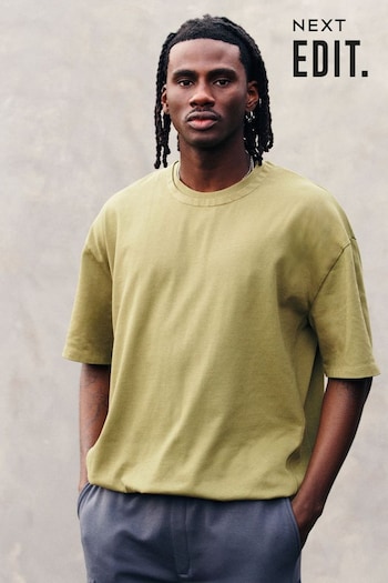 Green Oversized EDIT Heavyweight T-Shirt (148607) | £20