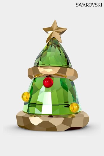 Swarovski Green Christmas Crystal Tree Festive Ornament (149135) | £70