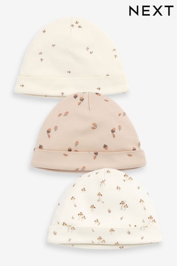 Neutral Baby Beanie Jersey Hat 3 Pack (0-12mths) (149435) | £8