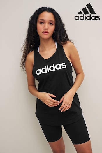 adidas Black Sportswear Essentials Loose Logo Vest Top (149524) | £18