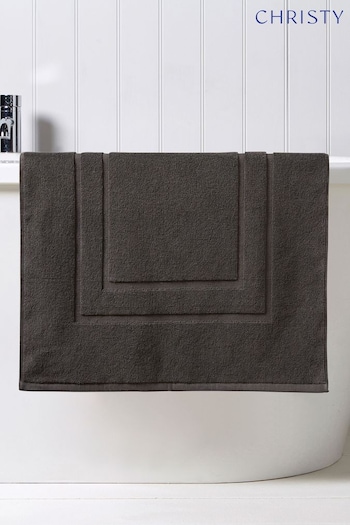 Christy Liquorice Brixton - 850GSM Cotton Shower Mat (149884) | £15