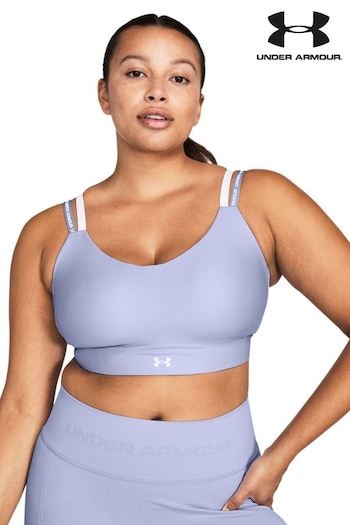 Under Armour Seamless Blue/White Infinity Low Support Bra (149978) | £45