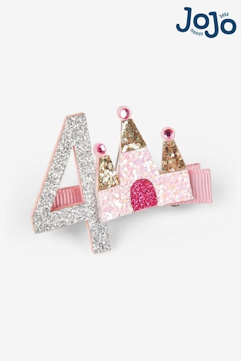 JoJo Maman Bébé Pink Birthday Glitter Clip (150082) | £5.50