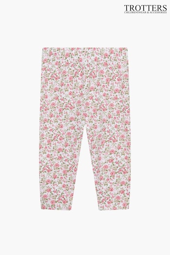 Trotters London Little Rose Catherine Rose Leggings belted-waistband (150205) | £22