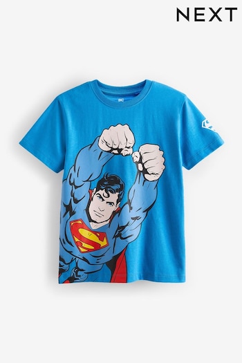 Blue Licensed Superman T-Shirt by JuzsportsShops (3-14yrs) (150240) | £11 - £14