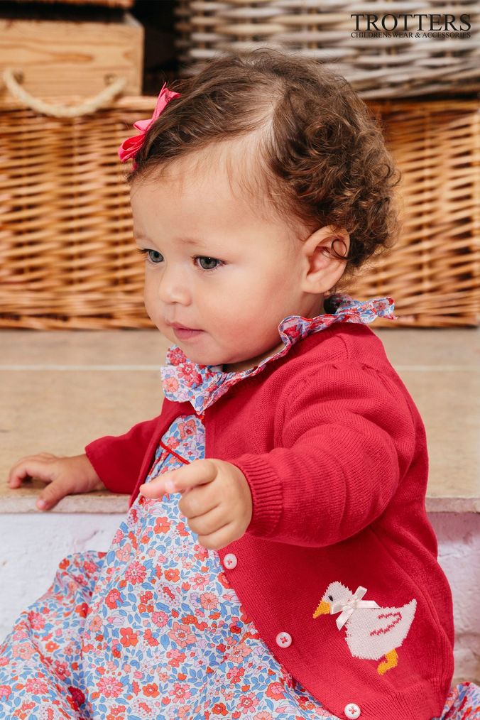 Newborn sale red cardigan