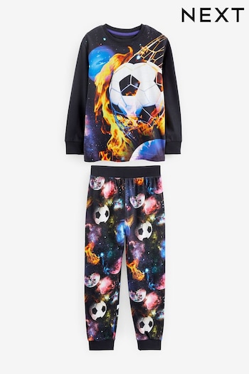Multi Football Long Sleeved Pyjamas (3-16yrs) (150335) | £14 - £19