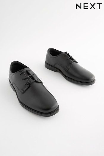 Black Leather School Lace-Up Shoes (150614) | £30 - £38