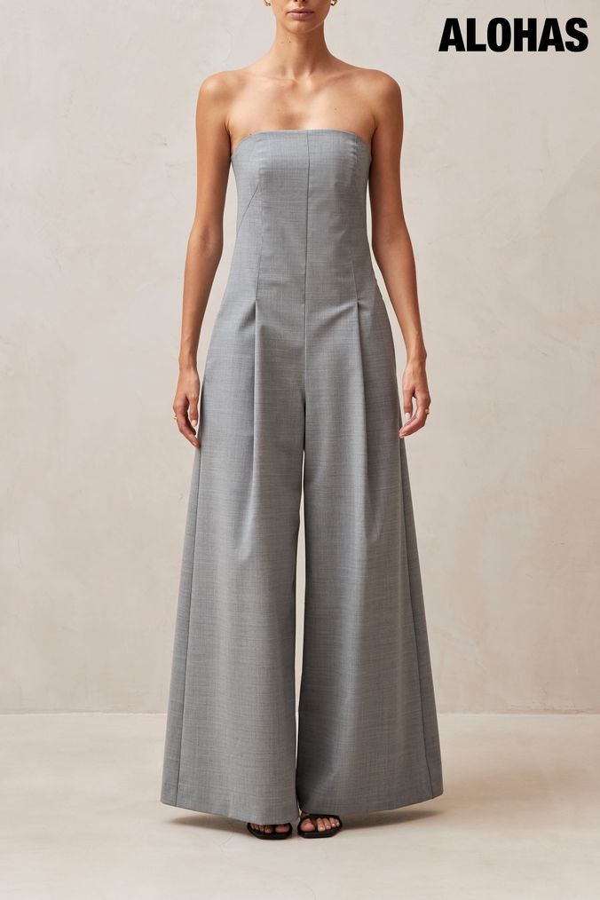 Buy Grey Sleeveless Jumpsuit Online Next UK