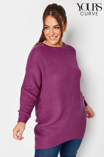 Yours Curve Purple Essential Jumper (151032) | £20