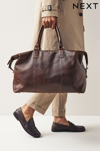 Brown Leather Holdall (151164) | £110