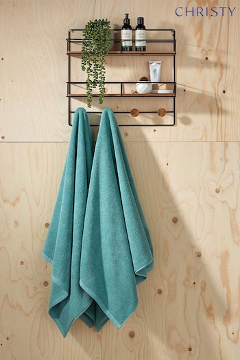 Christy Green Brixton - 600 GSM Cotton Textured Bath Towel (151532) | £23 - £35