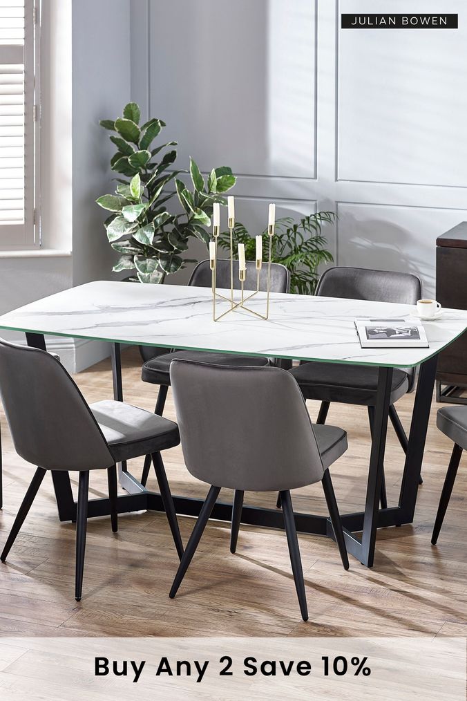 Next marble shop dining table