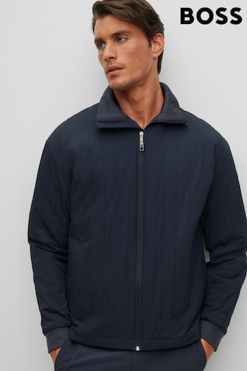 BOSS Blue Vertical Padded Quilted Jacket (151698) | £269