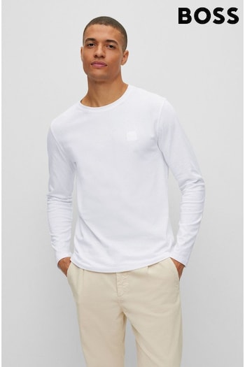 BOSS White Tacks Long Sleeve T-Shirt (152288) | £59