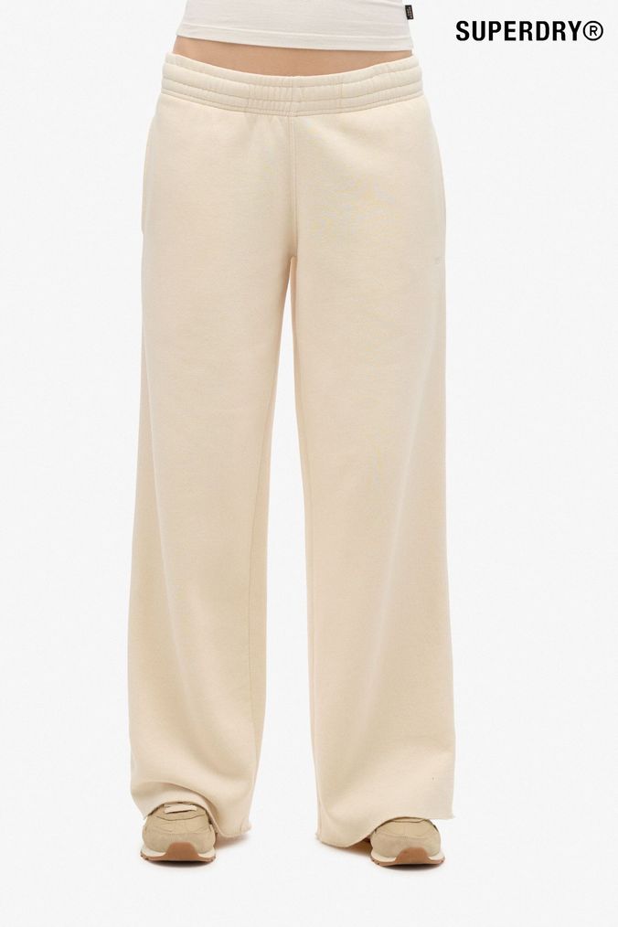 Cream straight leg best sale joggers