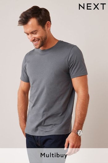 Charcoal Grey Essential Crew Neck T-Shirt (152431) | £8